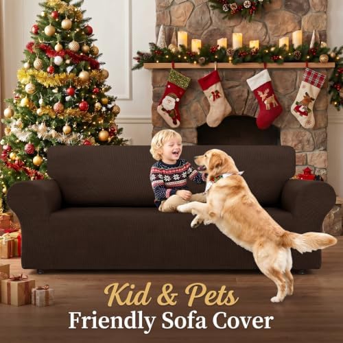 YEMYHOM 2026 Stretch Couch Cover Slipcover, 1 Piece Sofa Covers for 3