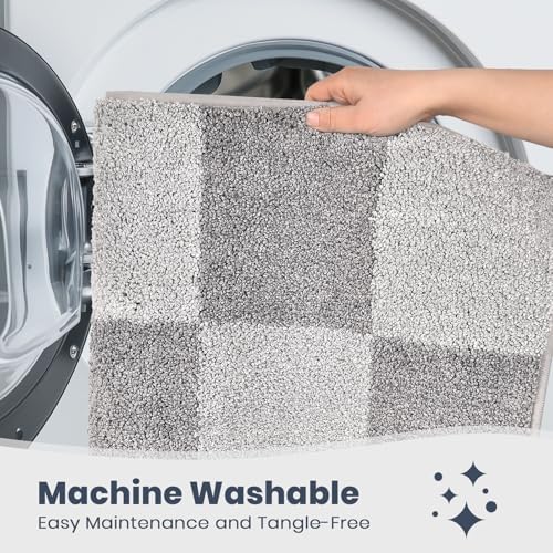 PURRUGS Bathroom Rug Non-Slip Machine Washable 24" x 60", Super