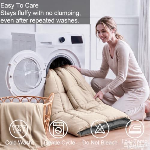 Homelike Moment Queen Comforter Set 3 Piece, Lightweight Soft Bed Sets