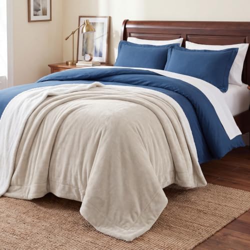 Bedsure GentleSoft Sherpa Fleece Blankets King Size for Bed