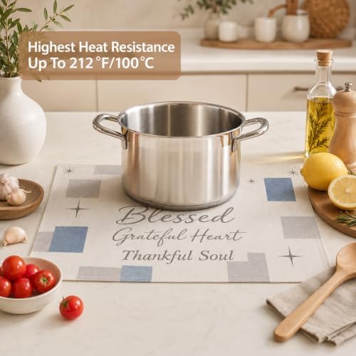 Placemats Set of 12 Linen Table Mats Washable Cloth Place Mats