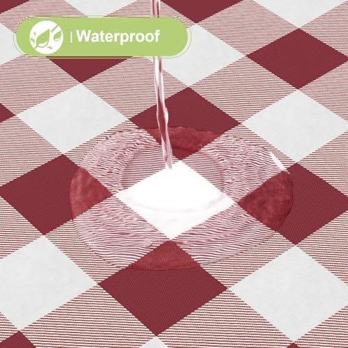 Smiry Christmas Table Cloth, Flannel Backed Vinyl Tablecloth, 60"x120"