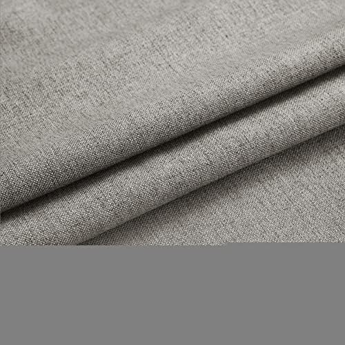 Fcosie Double Pinch Pleated Curtains 108 Inches Long Linen Look Drapes