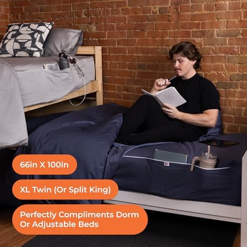 NEST and NOOKS 100% Cotton Sateen Twin XL Flat Sheet, Beige Gray