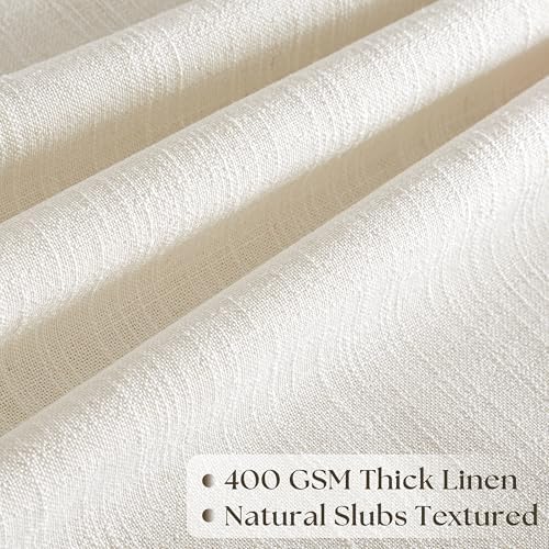 120 Inches Long 60 Inch Width Pleated Curtains Natural Cream 60x120