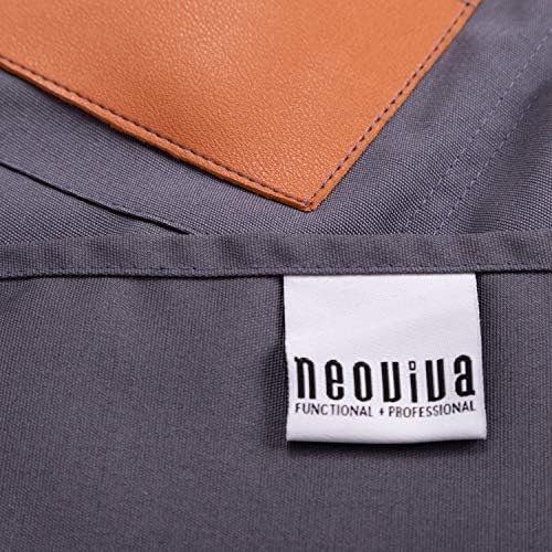 NEOVIVA Canvas Tool Apron for Men and Women with Pockets, Heavy Duty