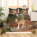 Gray Wolf Duvet Cover Set AnimalsBedding 3D Printed - 100% Microfiber