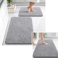 OLANLY Chenille Bath Mat and Bathroom Rugs Sets 2 Piece, Bath Mat Size