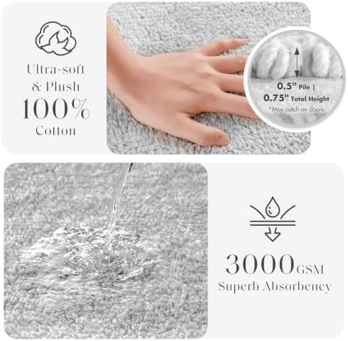 Madison Park Splendor Reversible 100% Cotton Bath Runner, 24 x 60