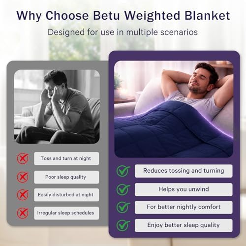 Weighted Blanket for Adults 12lbs, 48"x72", Twin Full Size Cooling