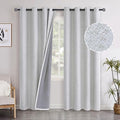 YoungsTex Linen Blackout Curtains 84 Inches Long for Living Room 2