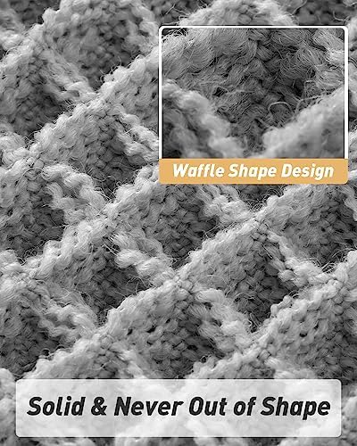 AMOAMI Light Grey, Quick Dry Washable Bathroom Rugs, Extra Soft