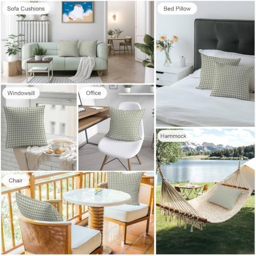 Pack of 2 Waterproof Outdoor Pillow Covers 20x20 Inch Decorative