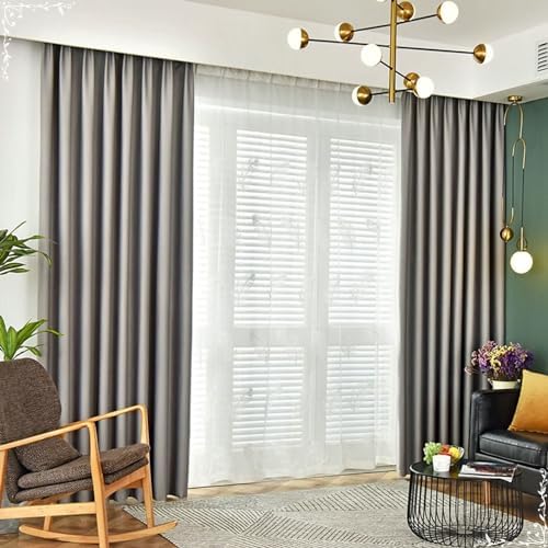 Beydodo Long Blackout Curtains 84 inch Length 2 Panels Set, Dining