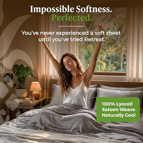 Cariloha Retreat Sheet Set - Bamboo Lyocell - Coastal Gray - Split