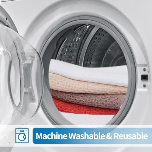 Cotton Dish Cloths 6 Pack,12x12 Inch – Super Absorbent, Quick-Dry &