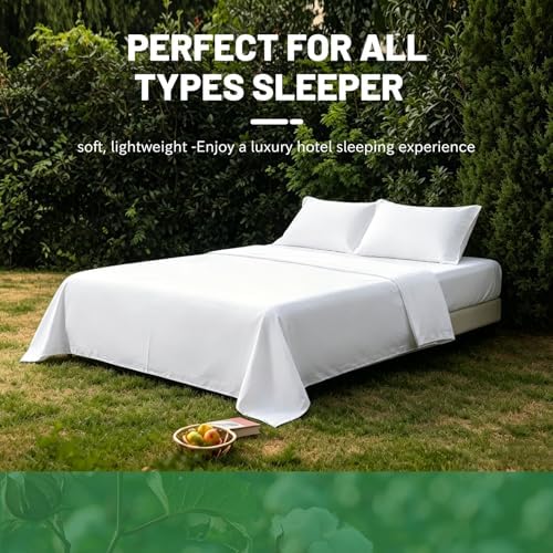 100% Egyptian Cotton Sheets King Size 4PCS 1000 Thread Count Sateen