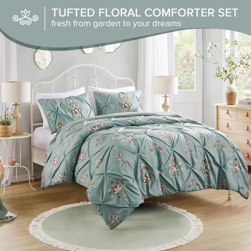 Comfort Spaces Misha Tufted Duvet Cover Set, King/Cal King, 3 Piece