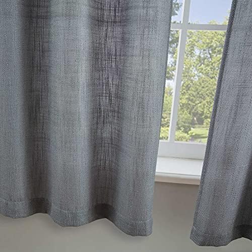 Valea Home Soft Burlap Natural Rod Pocket Window Curtain Panels for