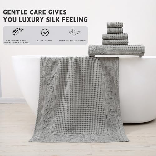 Cotton Towel Set – 6 Piece Bathroom Towel Set