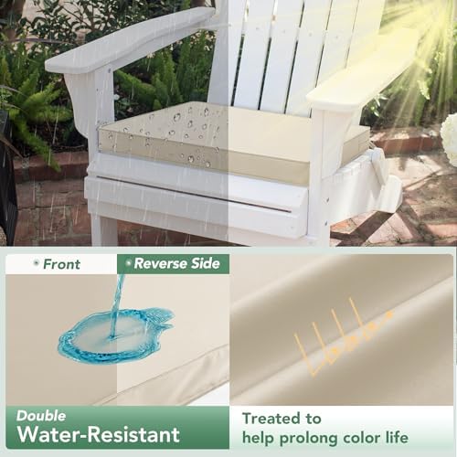 Summsun Outdoor Chair Cushions Set of 4: Water Resistant Seat Cushion