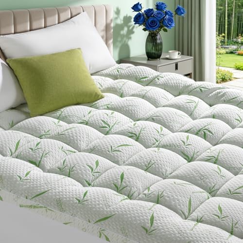 3 Inch Mattress Topper Queen - Viscose Made from Bambu,Cooling Soft