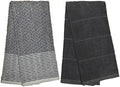 Set of 4, 100% Ring-Spun Terry Cotton Kitchen Dish Towels - 410 GSM, 2