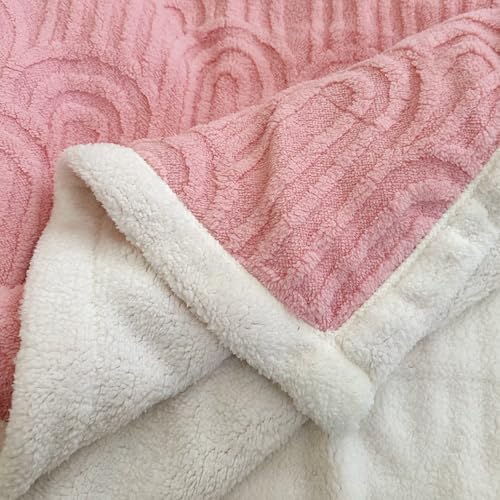 UKELER Sherpa Fleece Blanket 60 × 80 inch, Ultra Soft Twin Size Throw