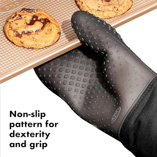 OXO Good Grips Silicone Oven Mitt - Black, Pack of 2