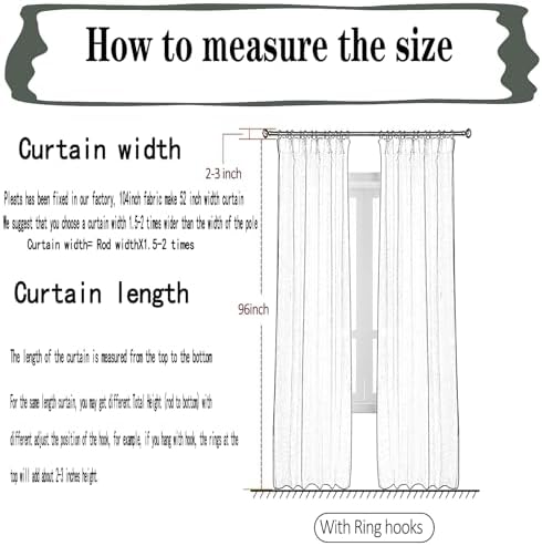 Off White Curtains Pinch Pleated Sheer Curtains 96 Inches Long