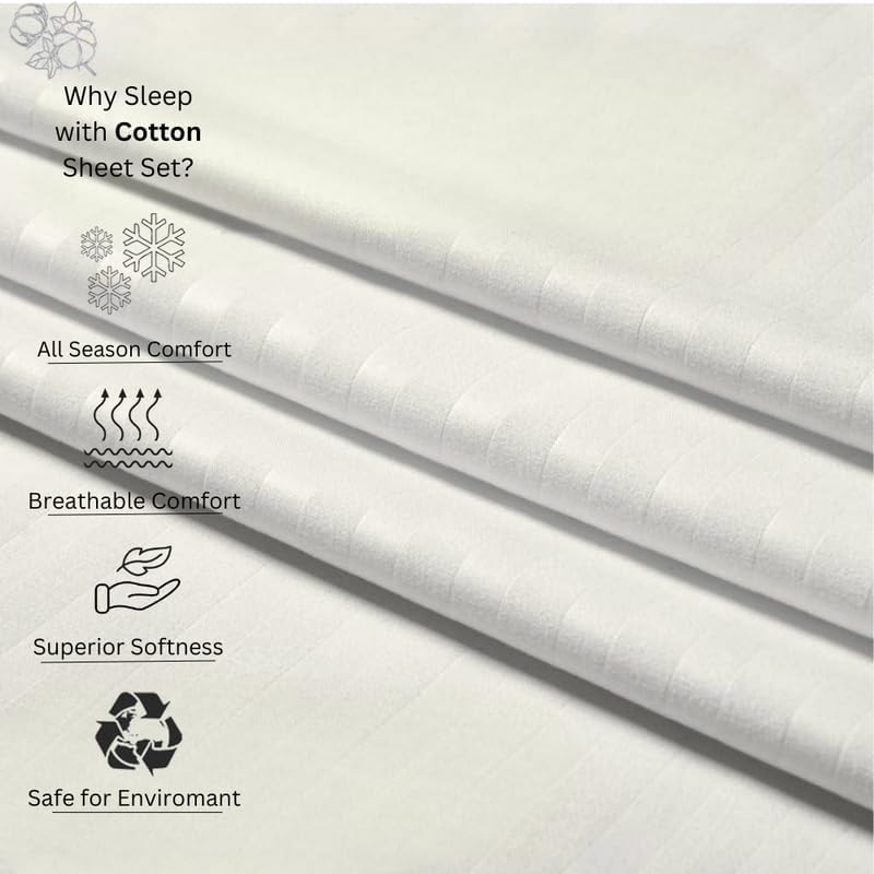 Split King Bed Sheets 5 Pieces 100% Egyptian Cotton Sheets for Split