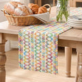 Artoid Mode Colorful Woven Farmhouse Hollow Table Runner 12x120 Inch
