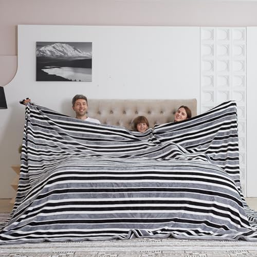 COOVA Oversized King Fleece Blanket 120x120 inches, Soft Cozy Warm