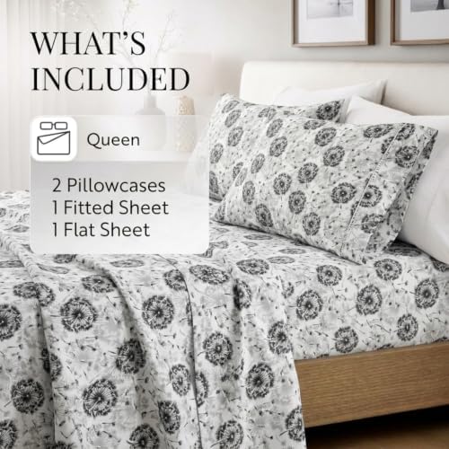 Linen Market 4 Piece Sheet Set Make A Wish Patterned, Queen, Light