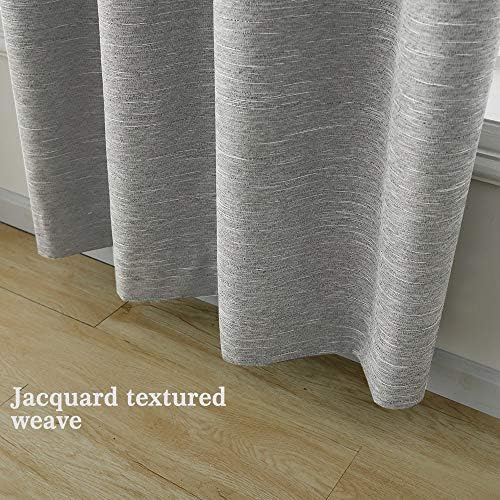 North Hills Double Tone Color Jacquard Textured Weave Curtains