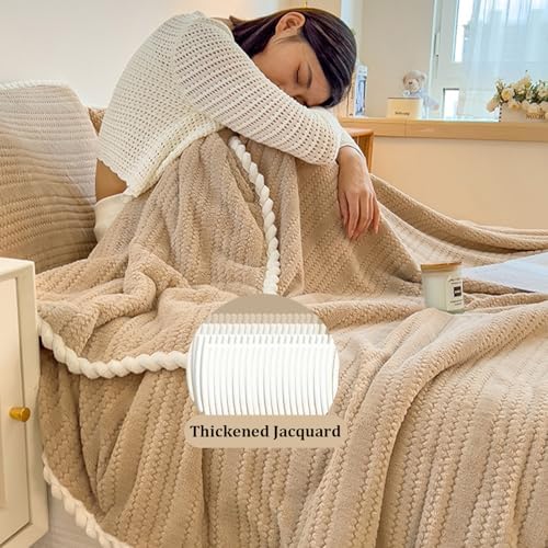 Sherpa Fleece Throw Blanket,Super Soft Throw Blanket Coral,Plush Fuzzy