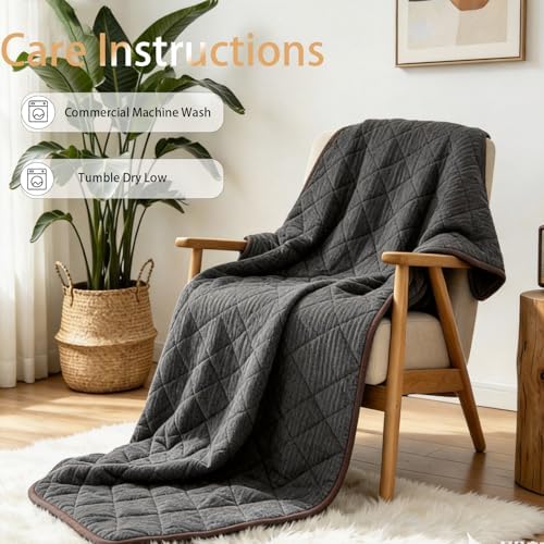 ZonLi 15lbs Weighted Blanket for Adults Sleeping, Double-Sided All