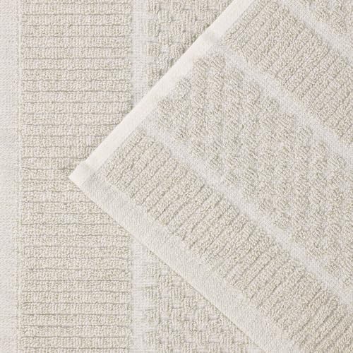 BLUENILEMILLS Naples Viscose Cotton Blend Medium Weight Towel Set, for