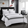 OSVINO Queen Hotel Duvet Cover Set, Soft Breathable Microfiber Bedding