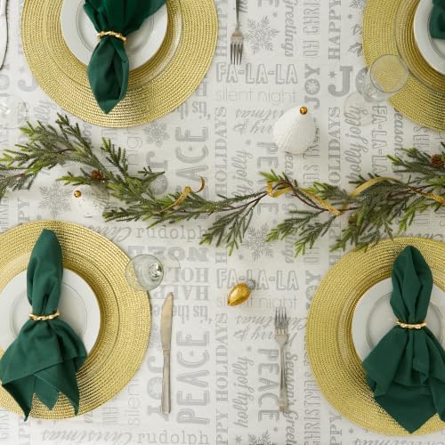 DII Holiday Dining Table Linen Metallic Fabric Kitchen Décor