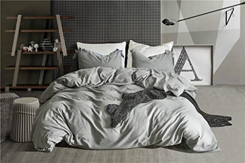 Luxury Solid Color Duvet Cover 2PCS Bedding Set with Zipper Closure