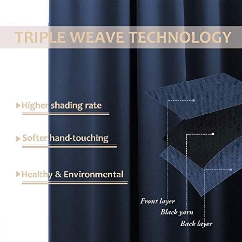 Double Pinch Pleat Blackout Extra Long Curtains 2 Story Window Hall