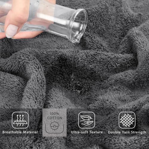 Cotton Paradise 100% Cotton Turkish Towel Set, Soft Absorbent Quick
