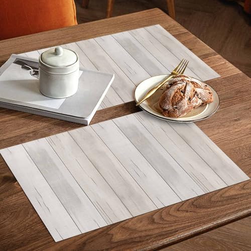 Placemats Set of 8, Beige Woven Placemat, Linen Place Mats for