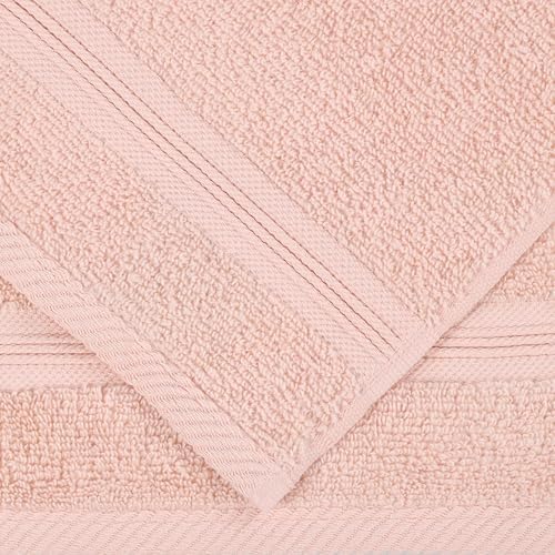 BLUENILEMILLS Smart Dry Zero Twist Cotton Towels, Towel Set for