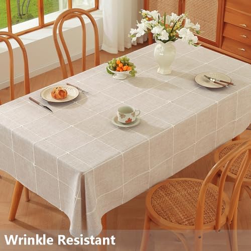 TruDelve Rectangular Tablecloth 52x70 Table Cloths Rectangle Table