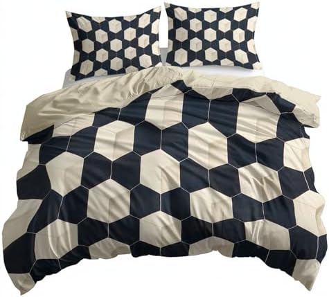 Comforter Cover Minimalist Geometric Lines Cube Bedding Set