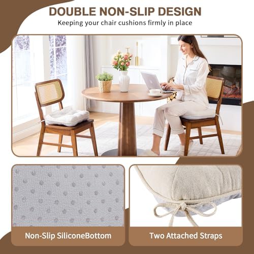 BETU Chair Cushions for Dining Chairs Set of 4,3.5" Thick Kitchen