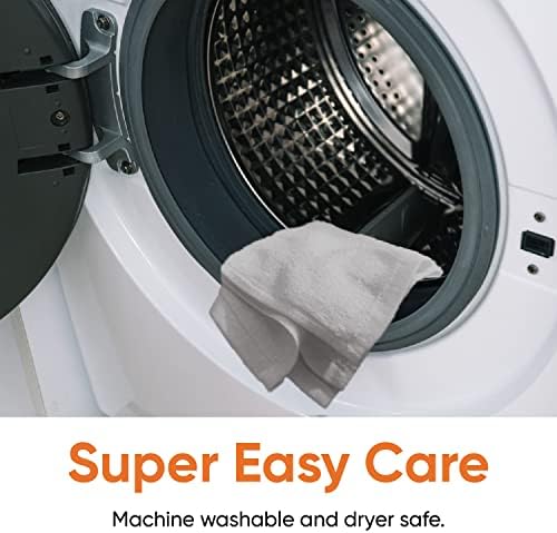 Superio Cotton Terry Washcloths Grey Towels 100% Cotton Cleaning Cloth