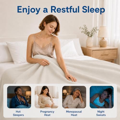 Cooling Comforter Queen Size Summer Cooling Blanket for Night Sweats